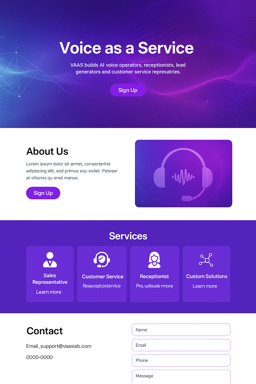 Abstract AI voice background